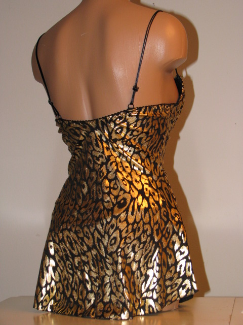 Back view of lingerie.